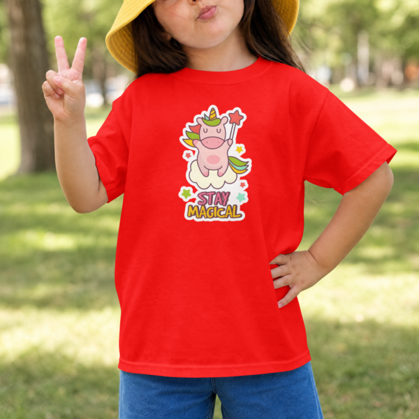 Kids Unicorn Stay Magical Graphic T-Shirt