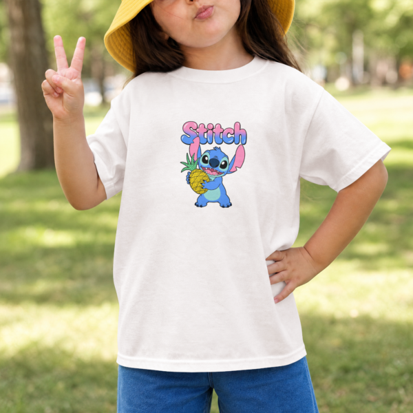 Kids Stitch Tropical Graphic T-Shirt